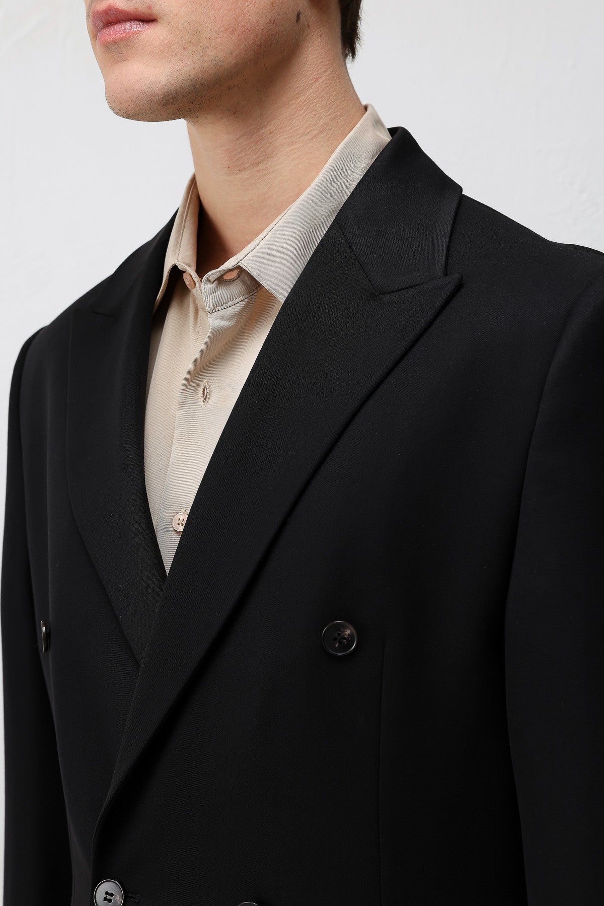 Relax Fit Double-Breasted Men's Blazer