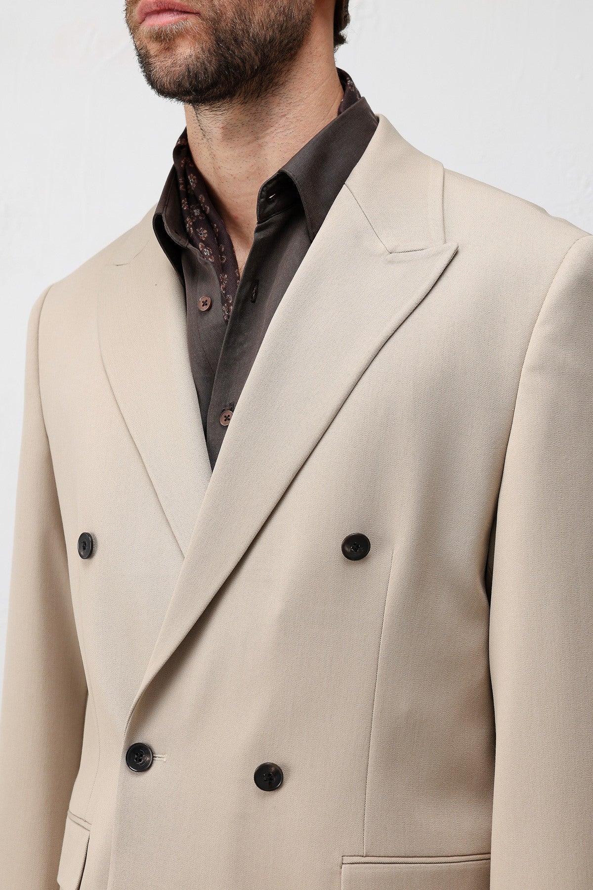 Relax Fit Double-Breasted Men's Blazer
