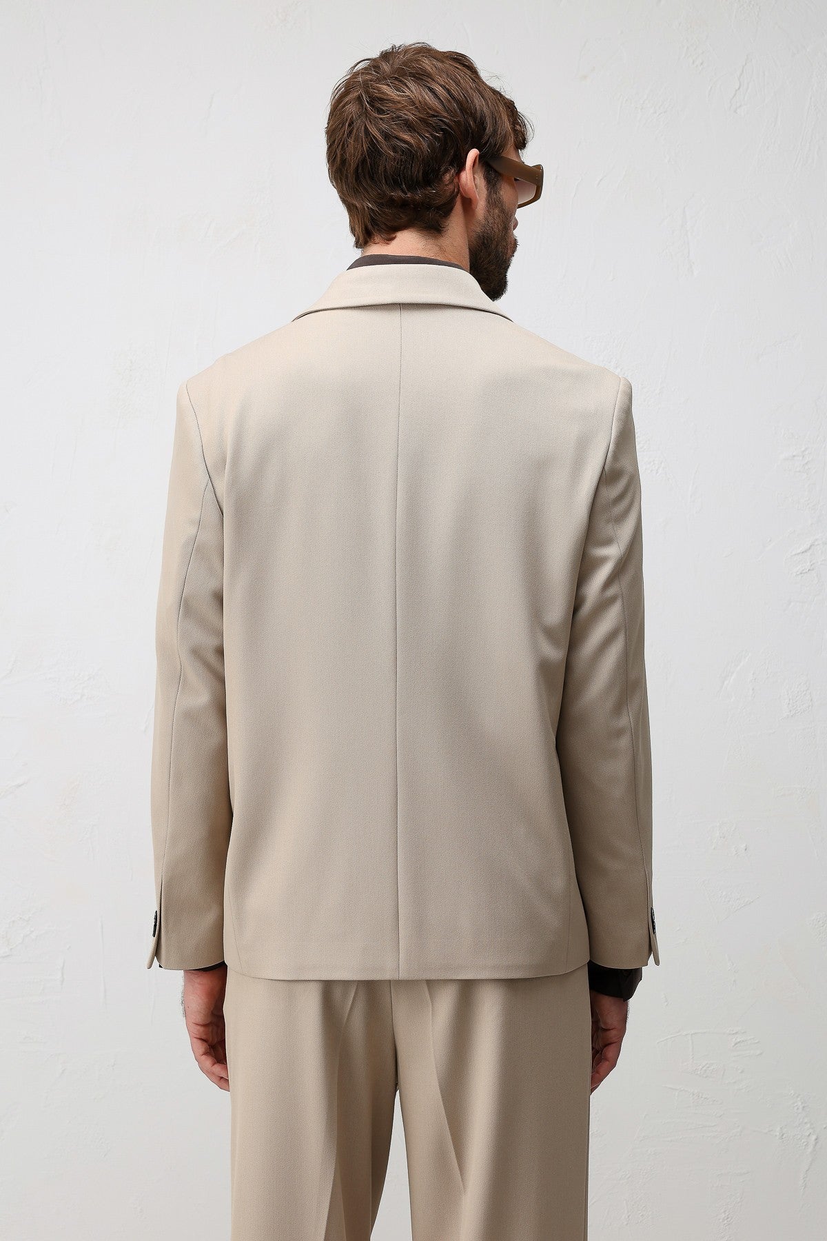 Relax Fit Double-Breasted Men's Blazer