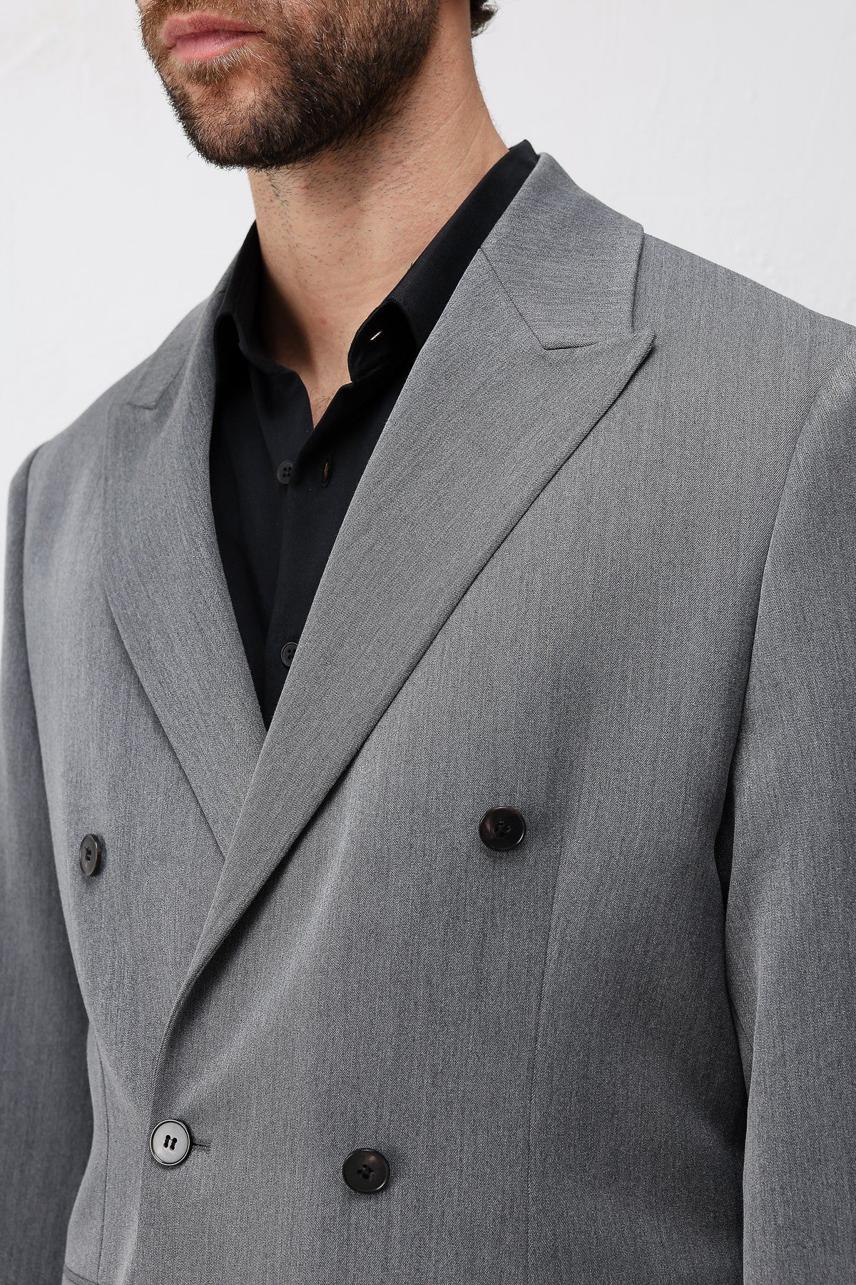 Relax Fit Double-Breasted Men's Blazer