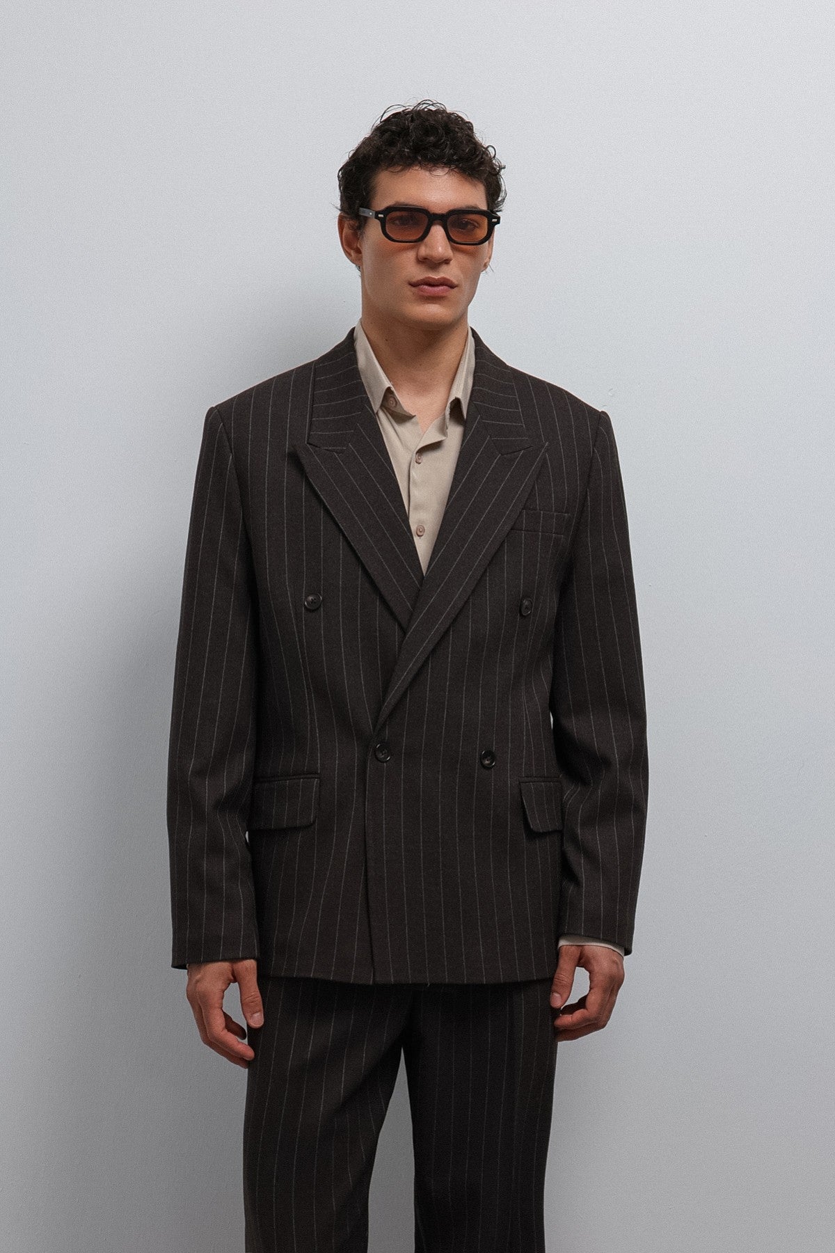 Antioch Striped Double-Breasted Men's Blazer