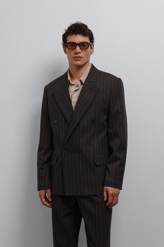 Antioch Striped Double-Breasted Men's Blazer
