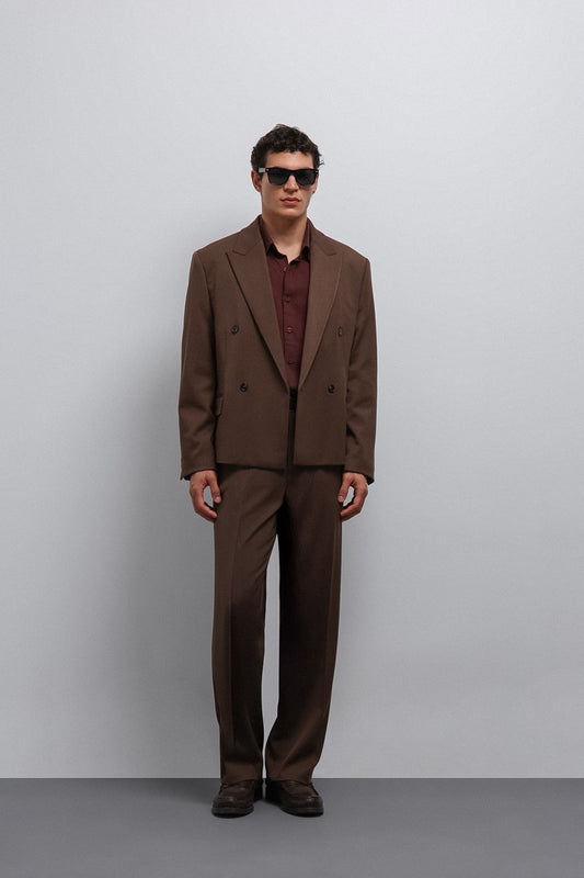 Antioch Kruvaze Relax Crop-Fit Blazer Jacket