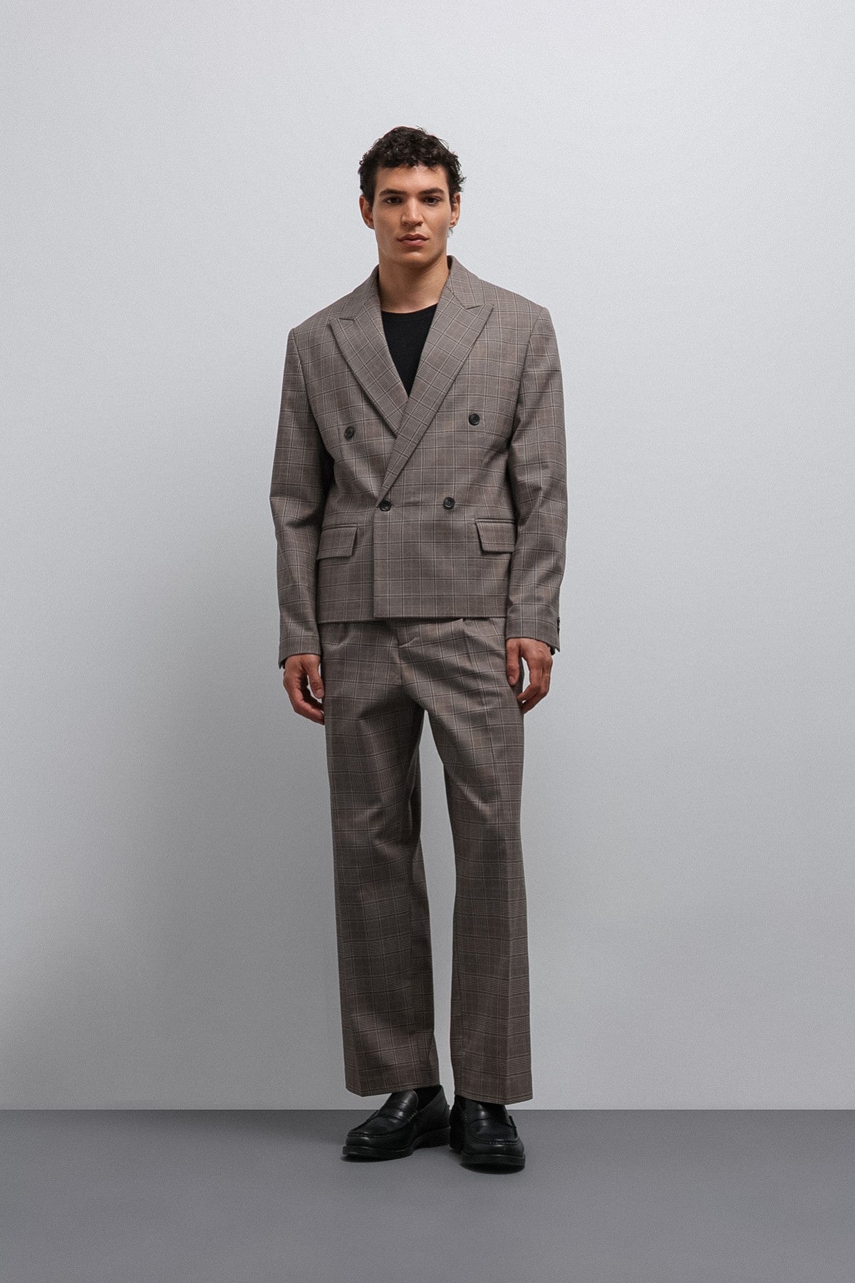 Antioch Checkered Double-Breasted Men's Blazer