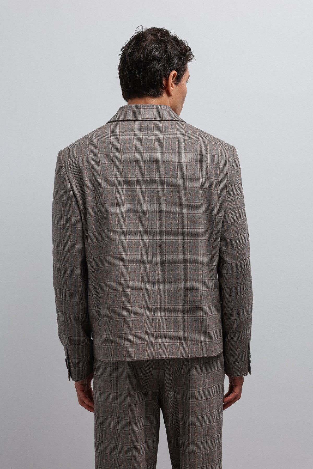 Antioch Checkered Double-Breasted Men's Blazer