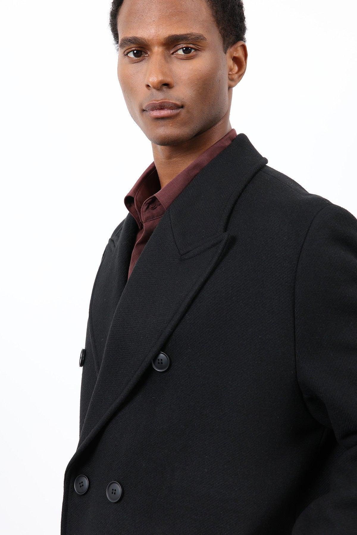 Antioch Wool-Blend Double-Breasted Men's Coat