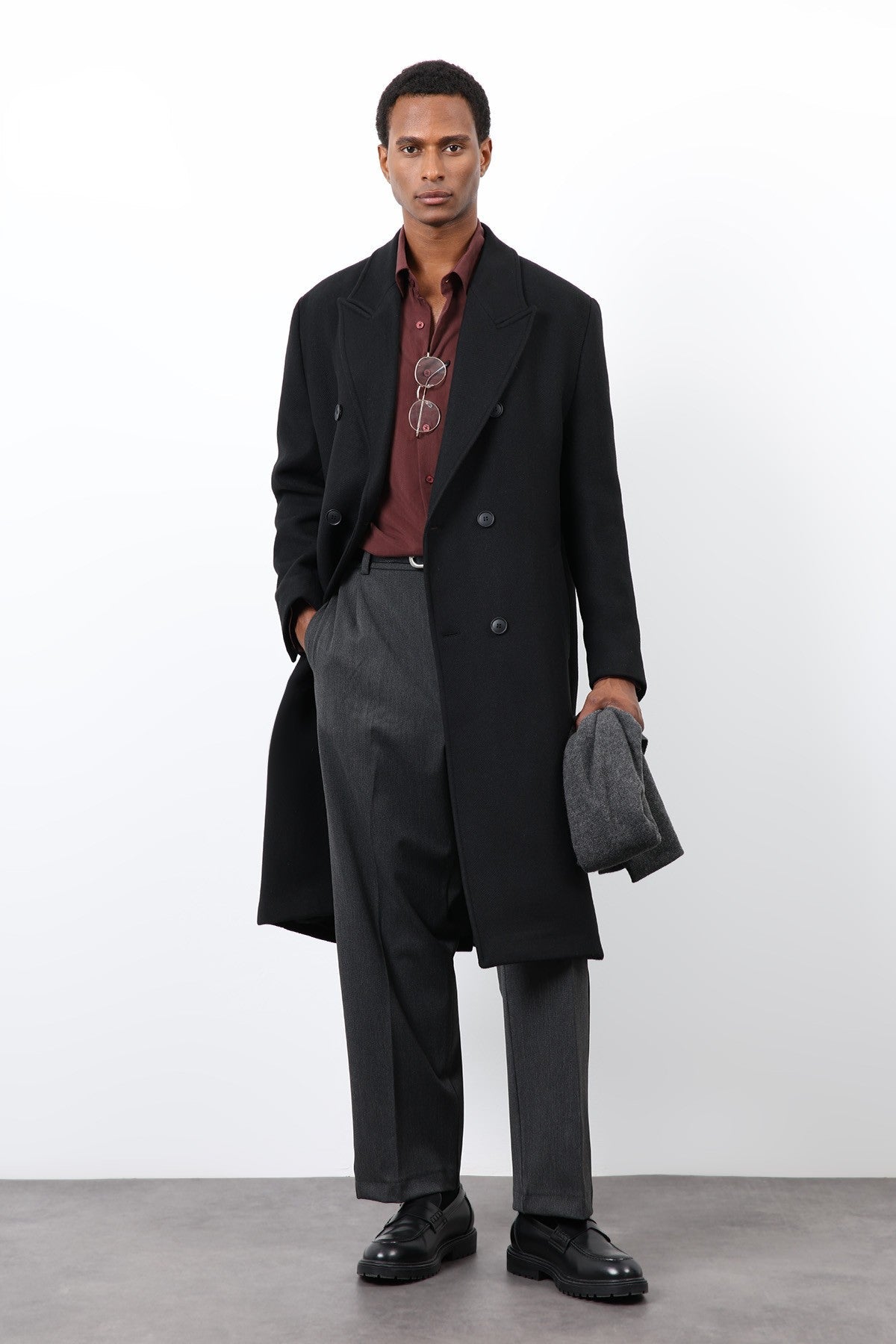 Antioch Wool-Blend Double-Breasted Men's Coat