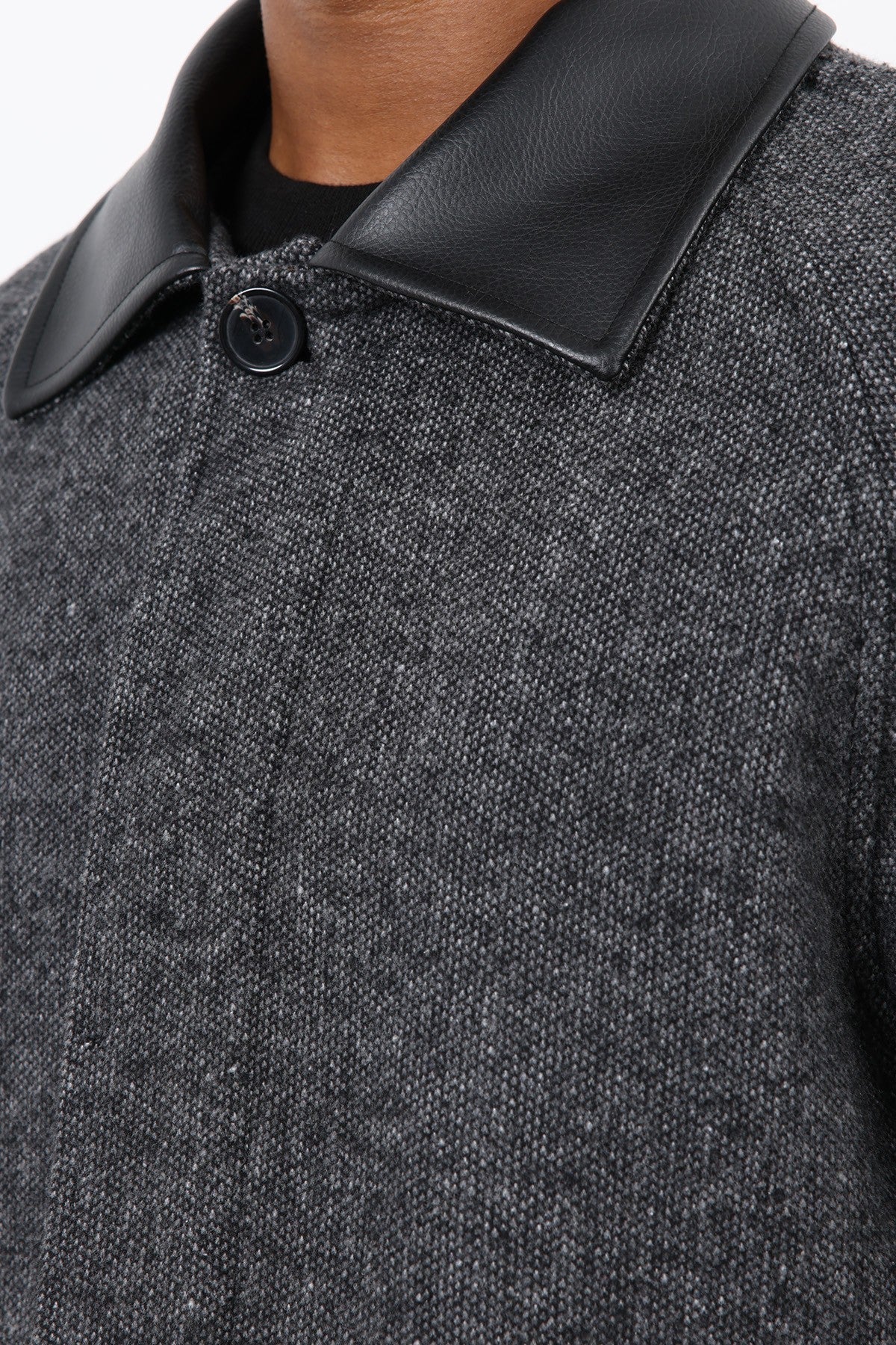 Antioch Men's Wool-Blend Coat with Contrast Collar