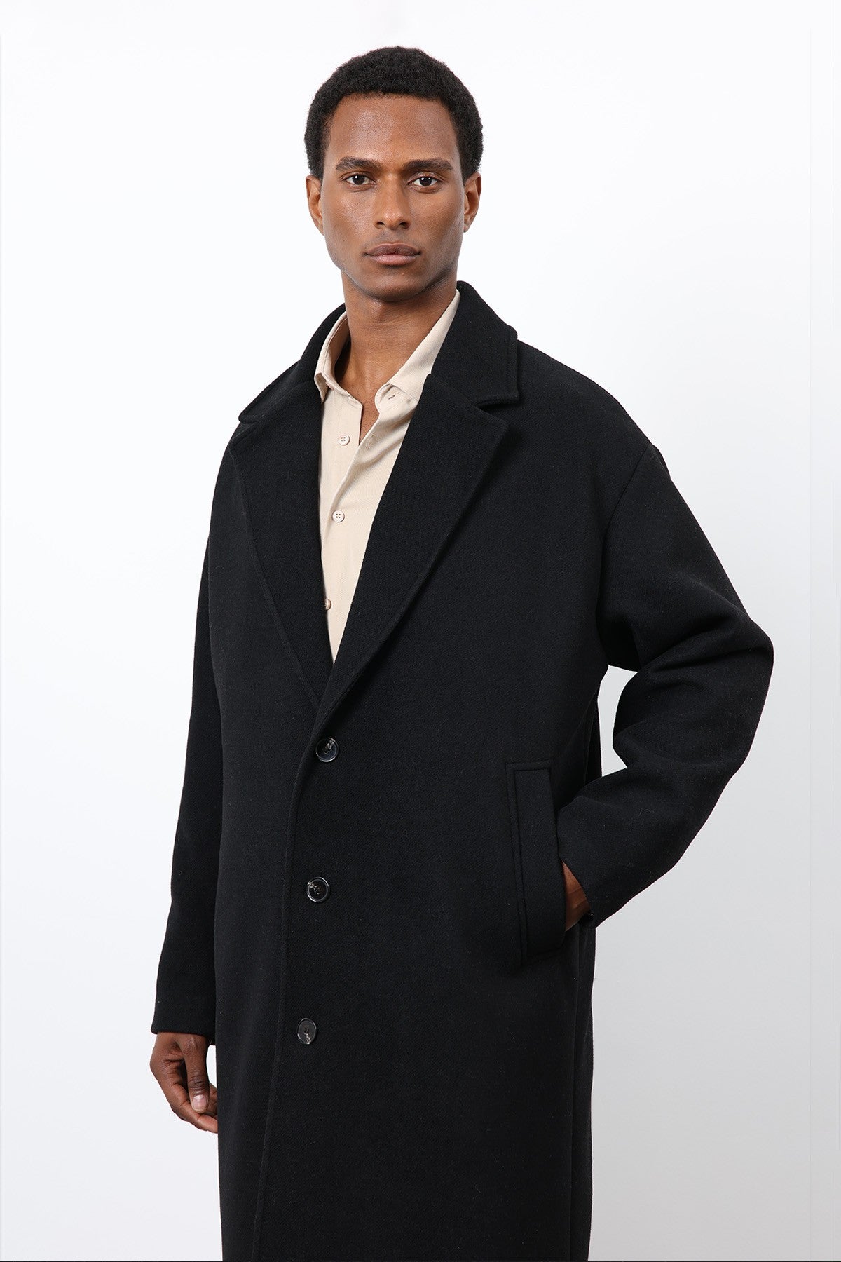 Antioch Wool-Blend Oversized Men's Coat