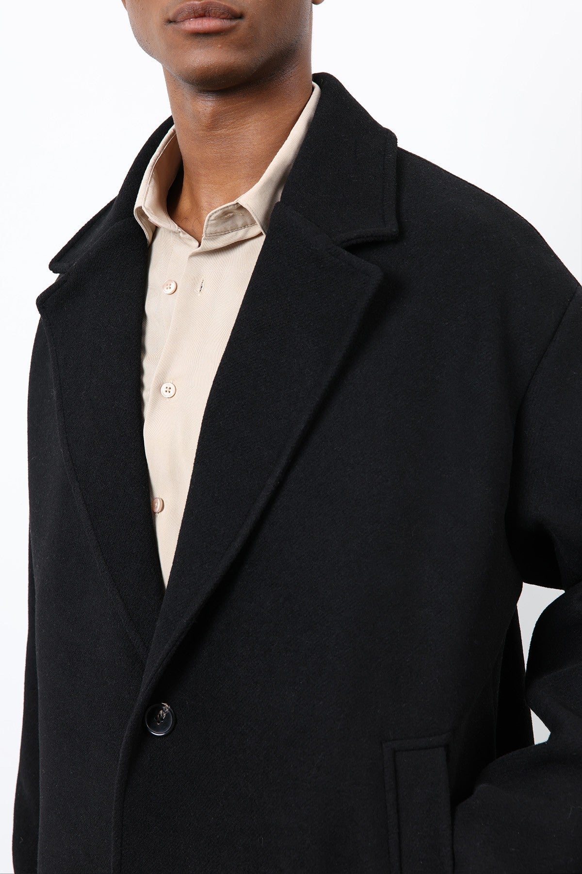 Antioch Wool-Blend Oversized Men's Coat