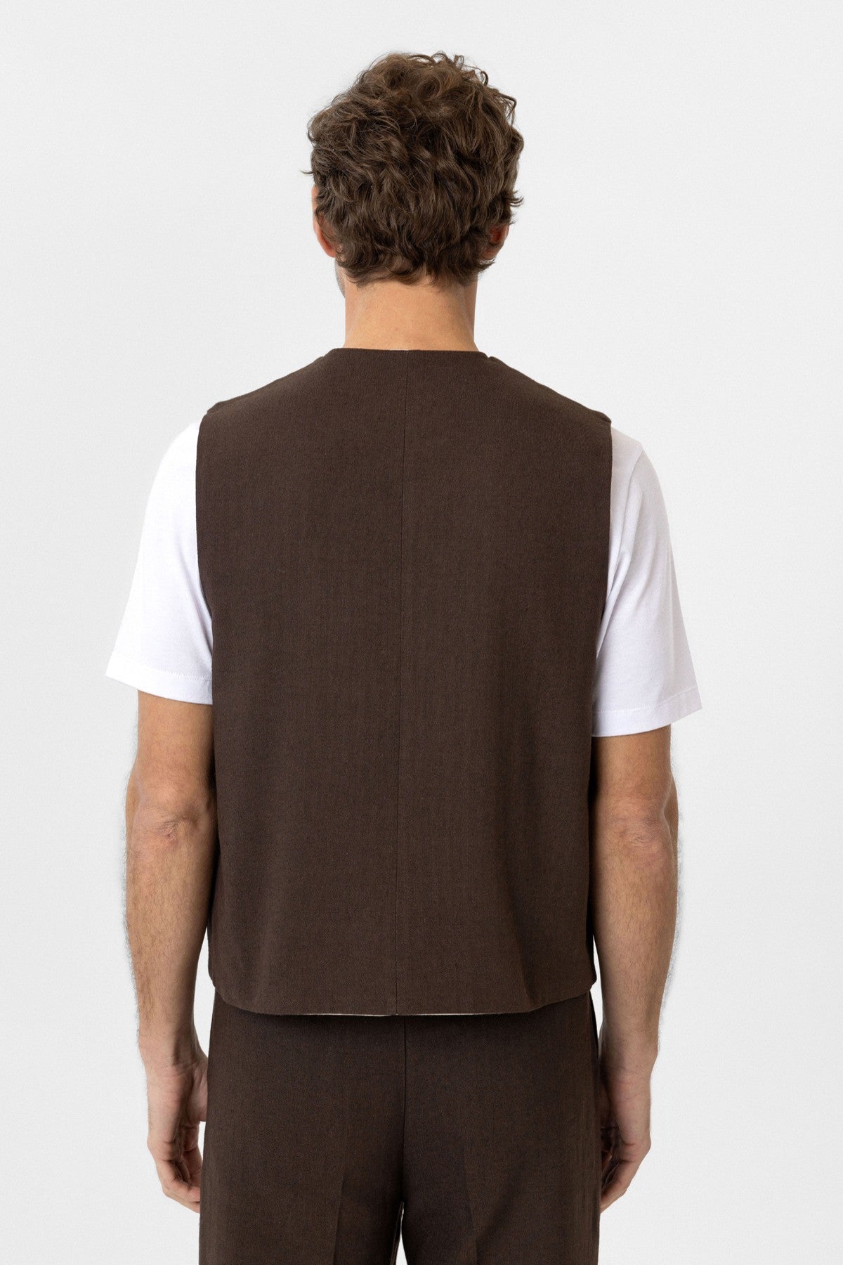 Antioch Relax Fit Men's Linen-Blend Vest