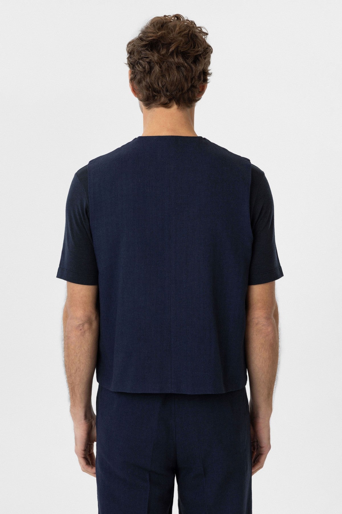 Antioch Relax Fit Men's Linen-Blend Vest