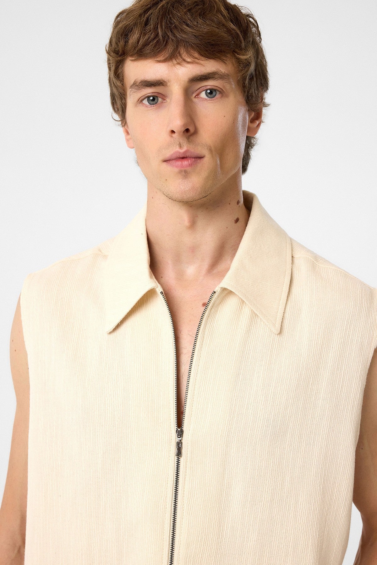 Antioch Textured Polo-Neck Men's Vest