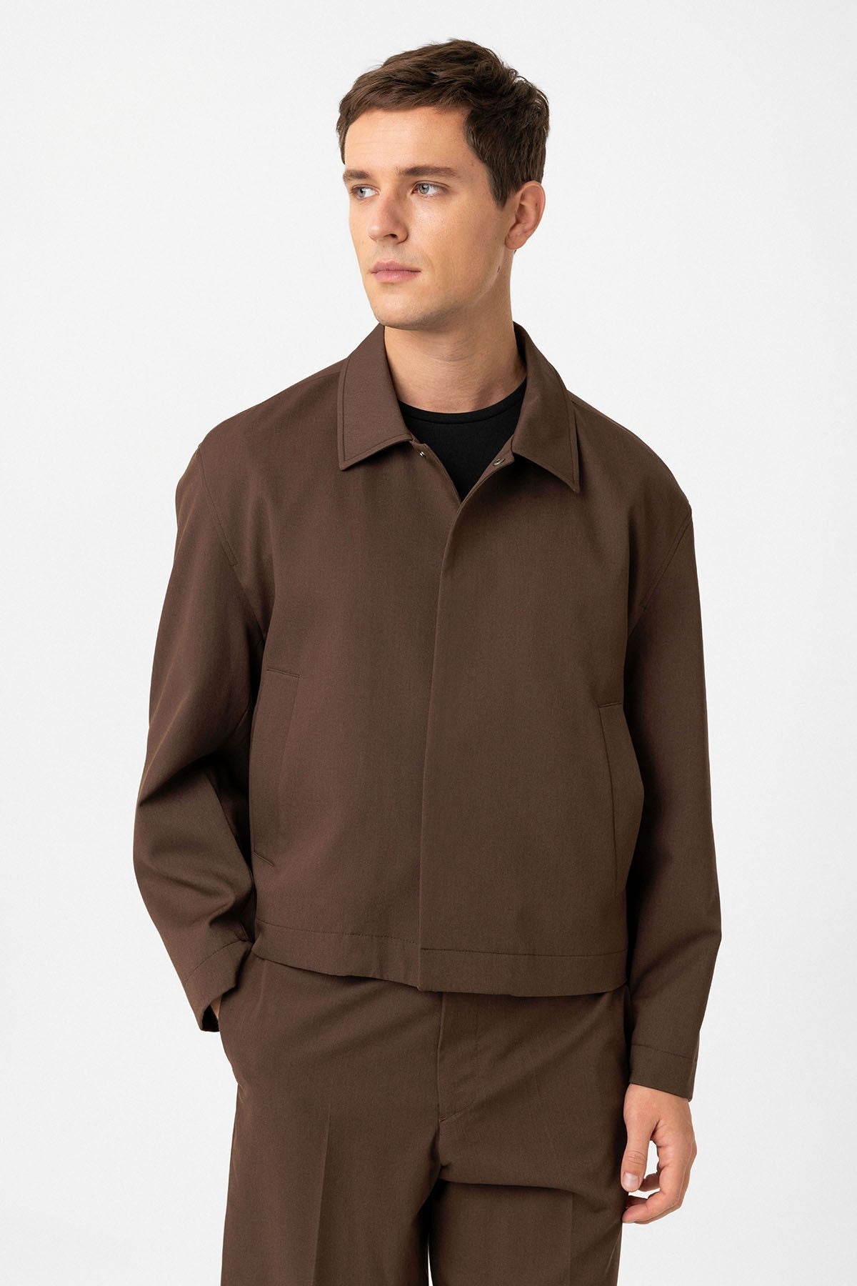 Antioch Hidden Button Seasonal Relaxed-Fit Men's Jacket