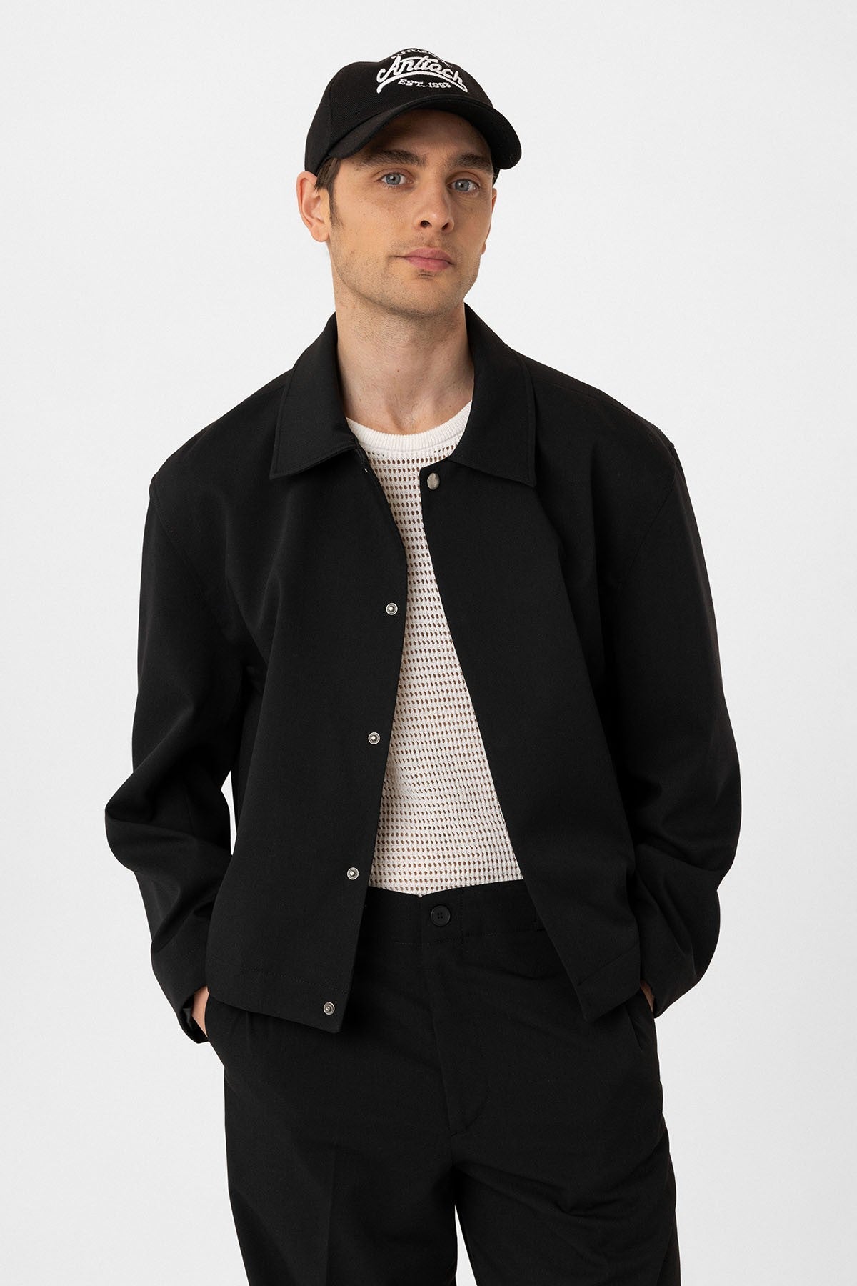 Antioch Hidden Button Seasonal Relaxed-Fit Men's Jacket
