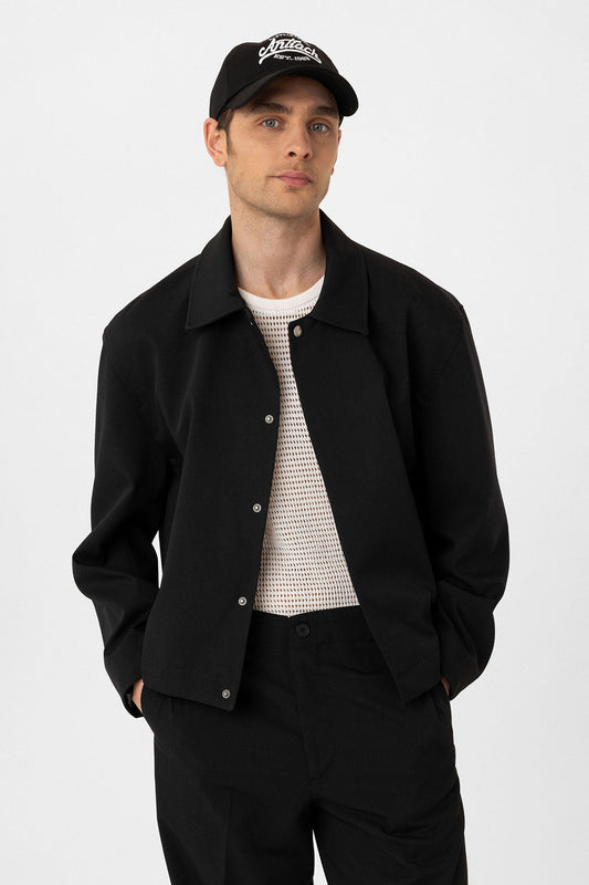 Antioch Hidden Button Seasonal Relaxed-Fit Men's Jacket