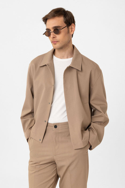 Antioch Hidden Button Seasonal Relaxed-Fit Men's Jacket