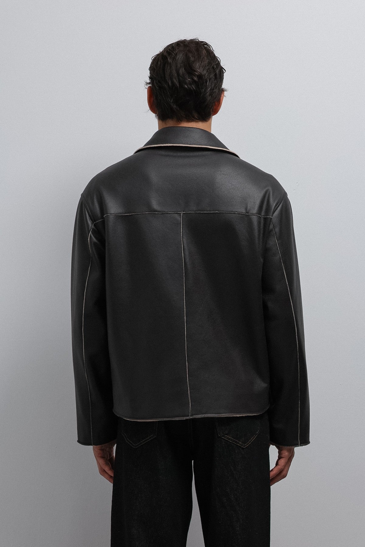 Antioch Relax Fit Synthetic Leather Men's Jacket