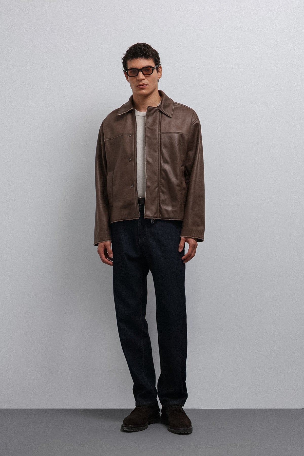 Antioch Relax Fit Synthetic Leather Men's Jacket