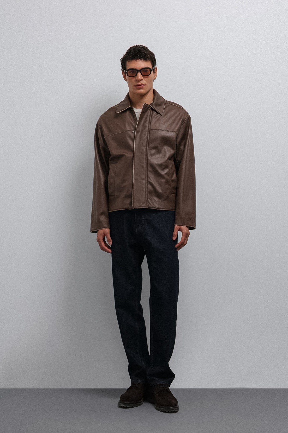 Antioch Relax Fit Synthetic Leather Men's Jacket