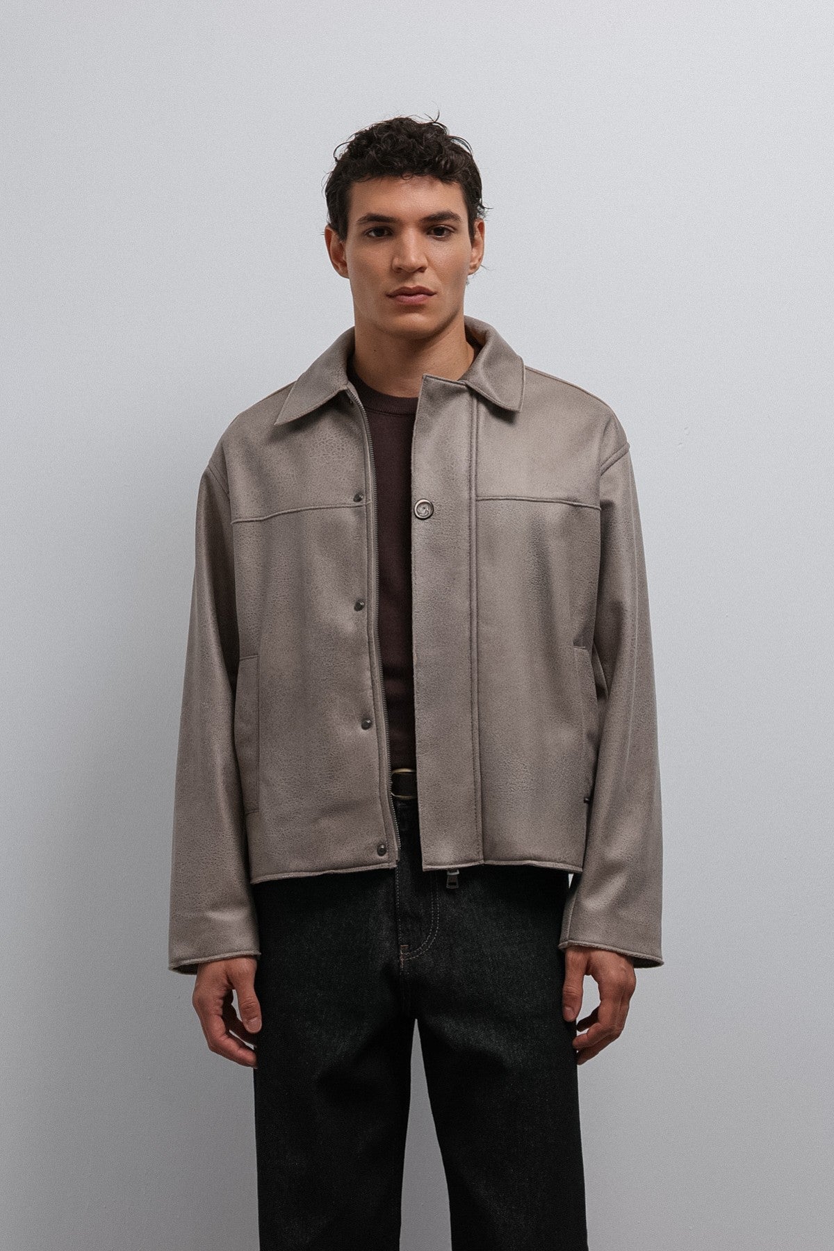 Antioch Relax Fit Synthetic Leather Men's Jacket