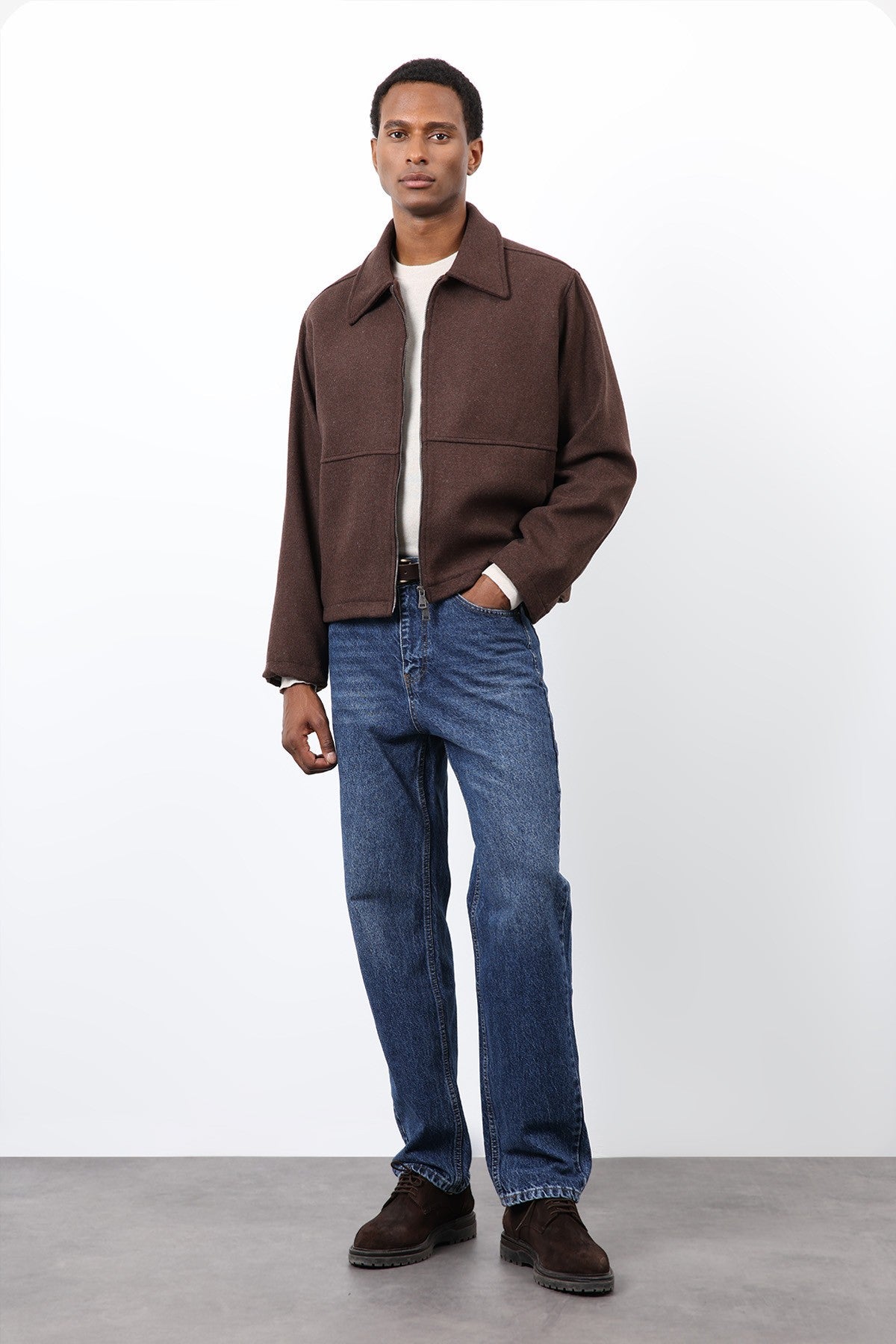 Antioch Regular Fit Textured Men's Jacket