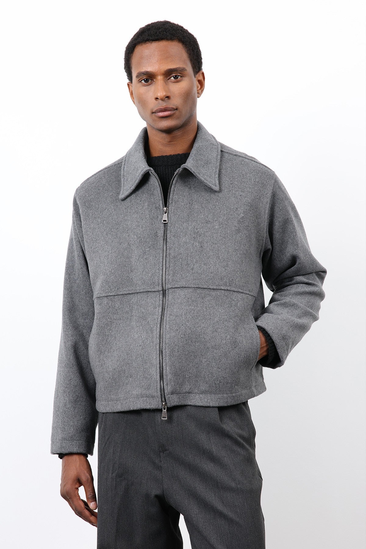 Antioch Regular Fit Textured Men's Jacket