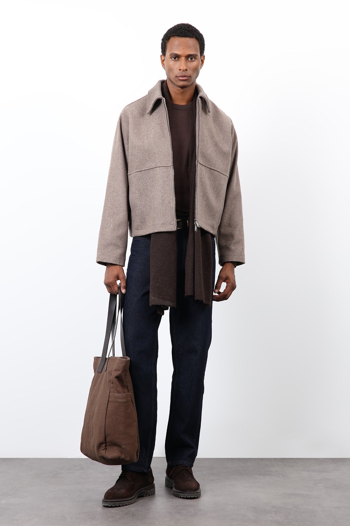 Antioch Regular Fit Textured Men's Jacket