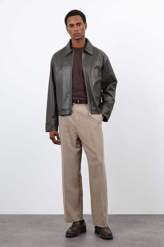 Antioch Relax Fit Men's Leather Jacket