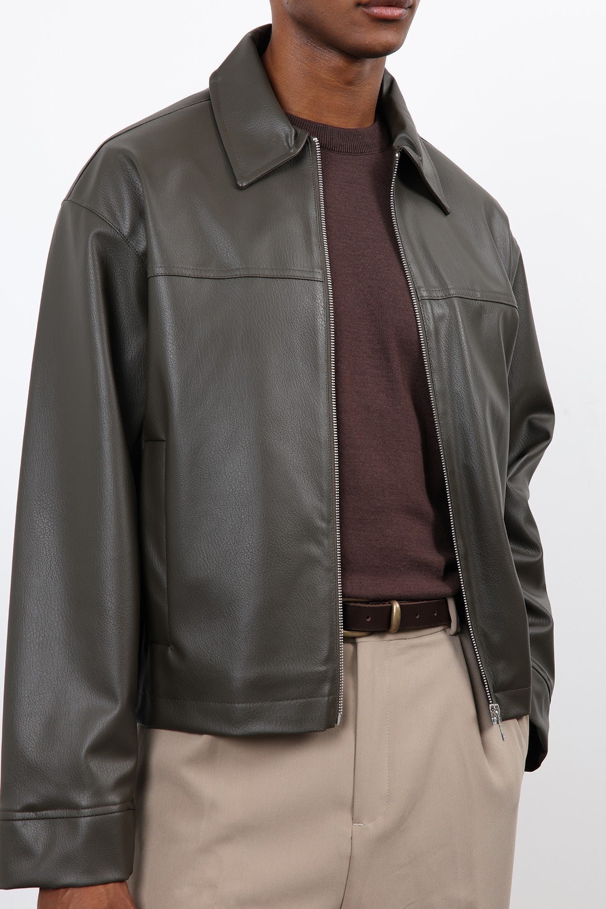 Antioch Relax Fit Men's Leather Jacket