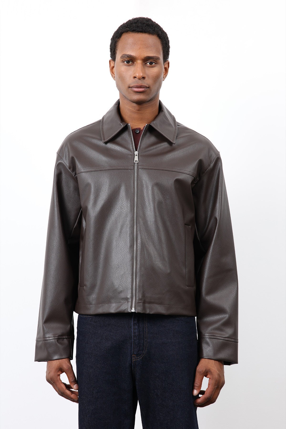 Antioch Relax Fit Men's Leather Jacket