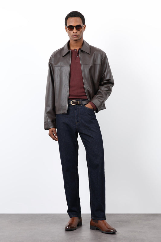 Antioch Relax Fit Men's Leather Jacket