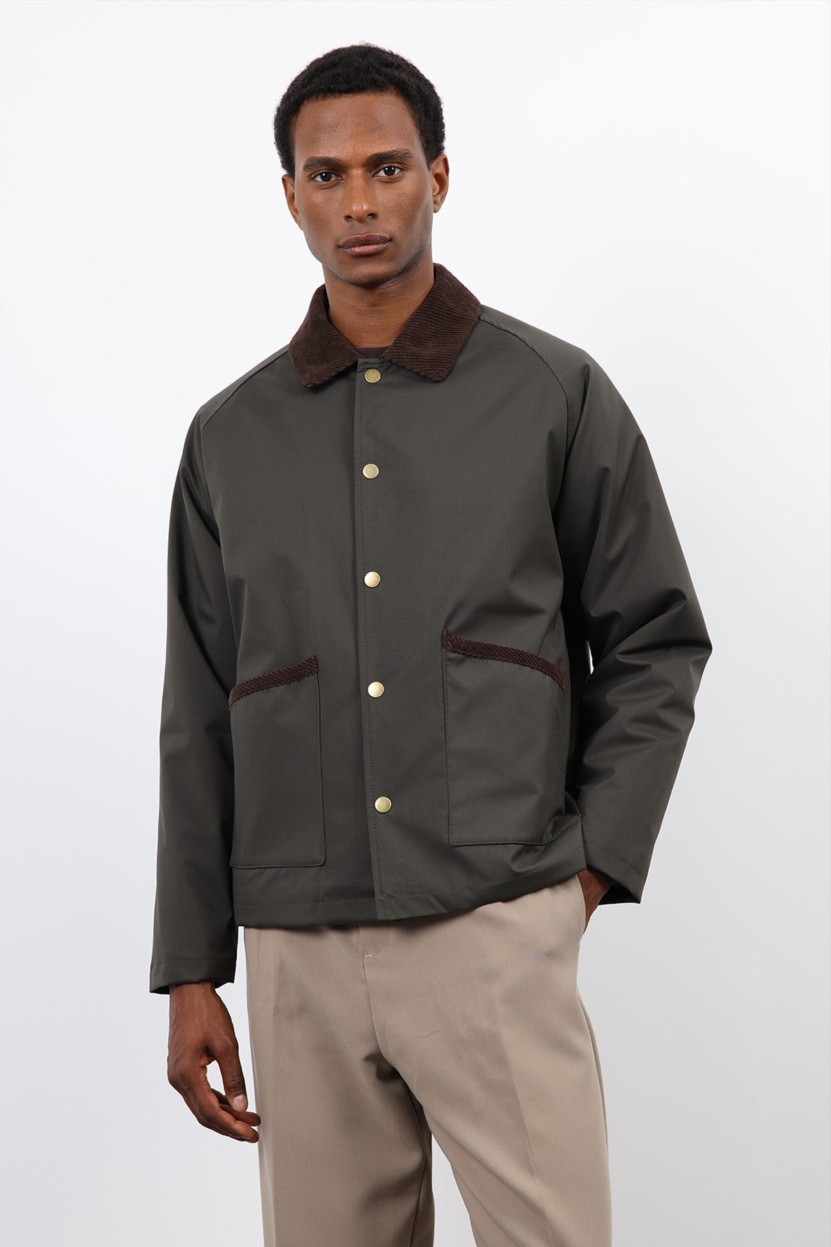Antioch Contrast Collar Men's Jacket