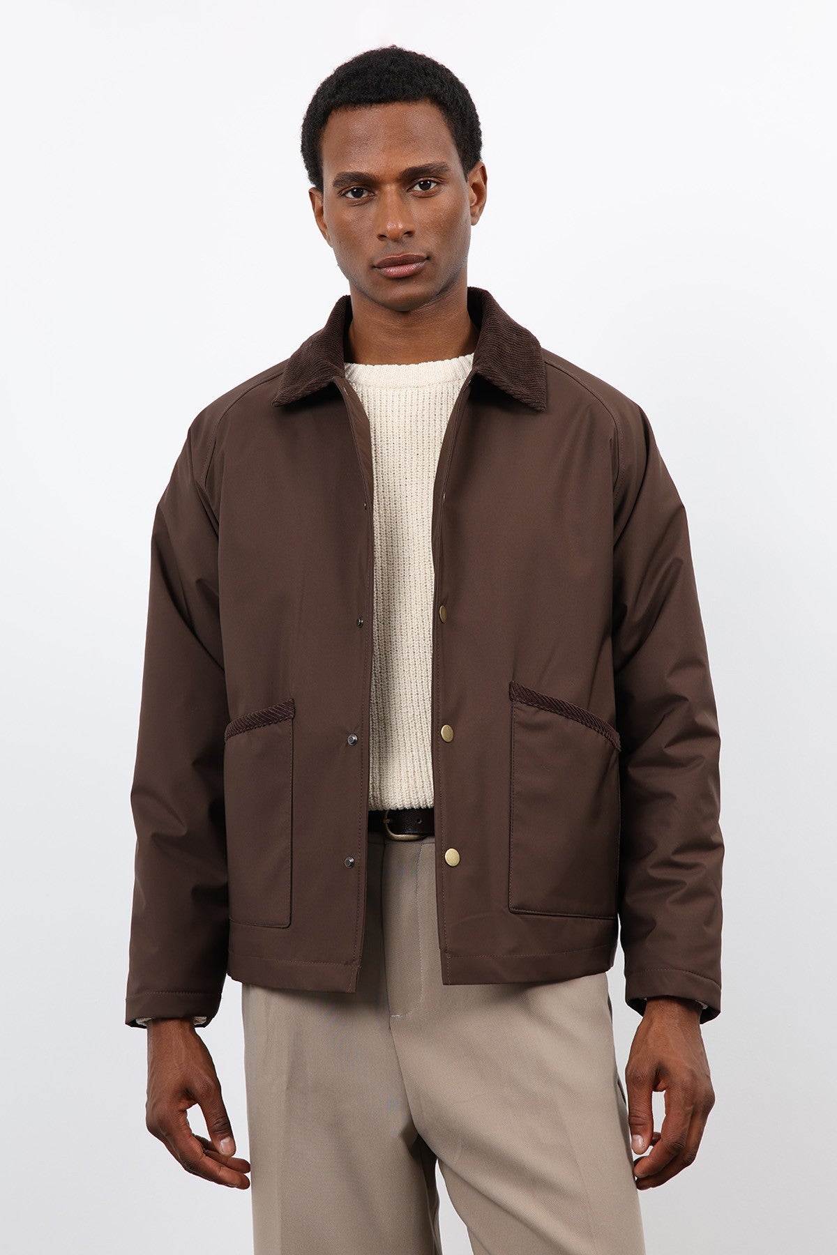 Antioch Contrast Collar Men's Jacket