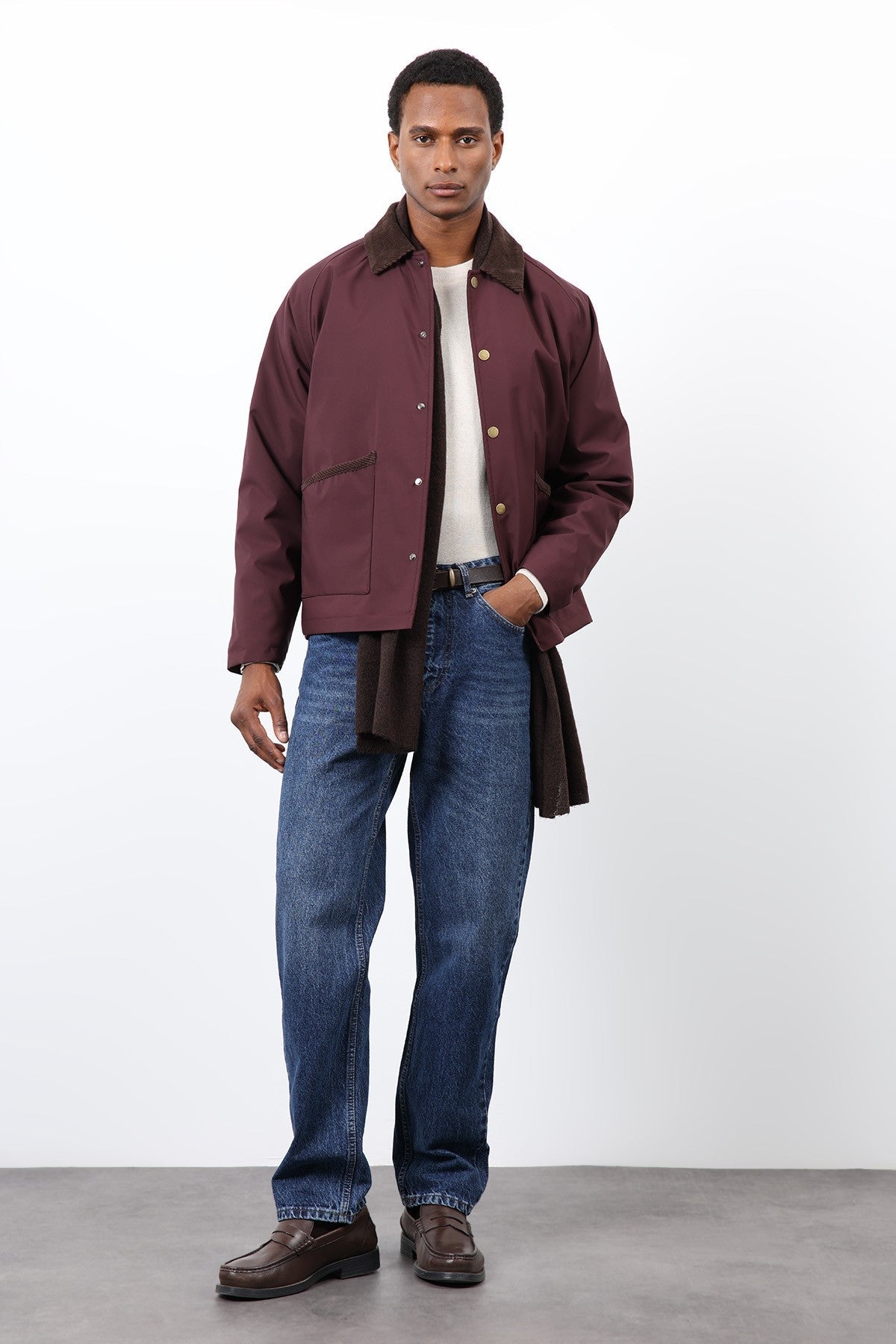 Antioch Contrast Collar Men's Jacket