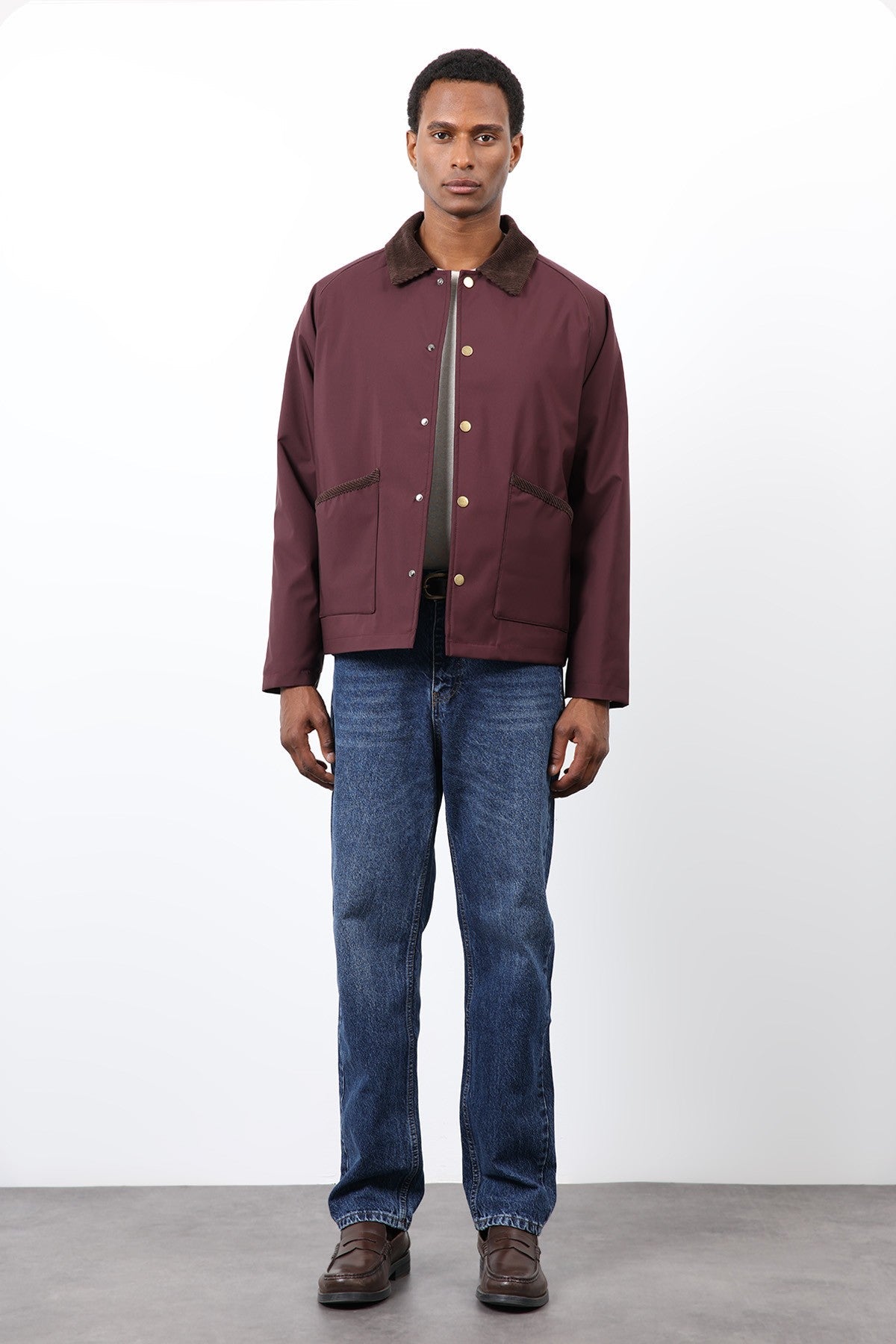 Antioch Contrast Collar Men's Jacket