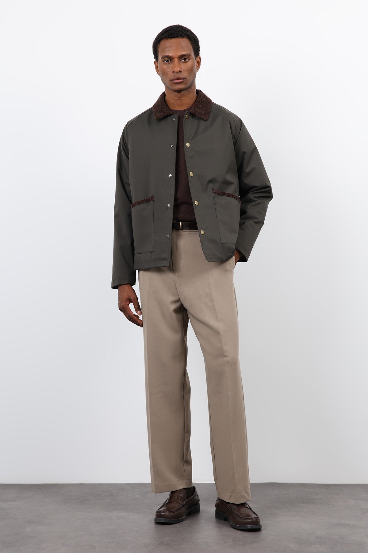 Antioch Contrast Collar Men's Jacket