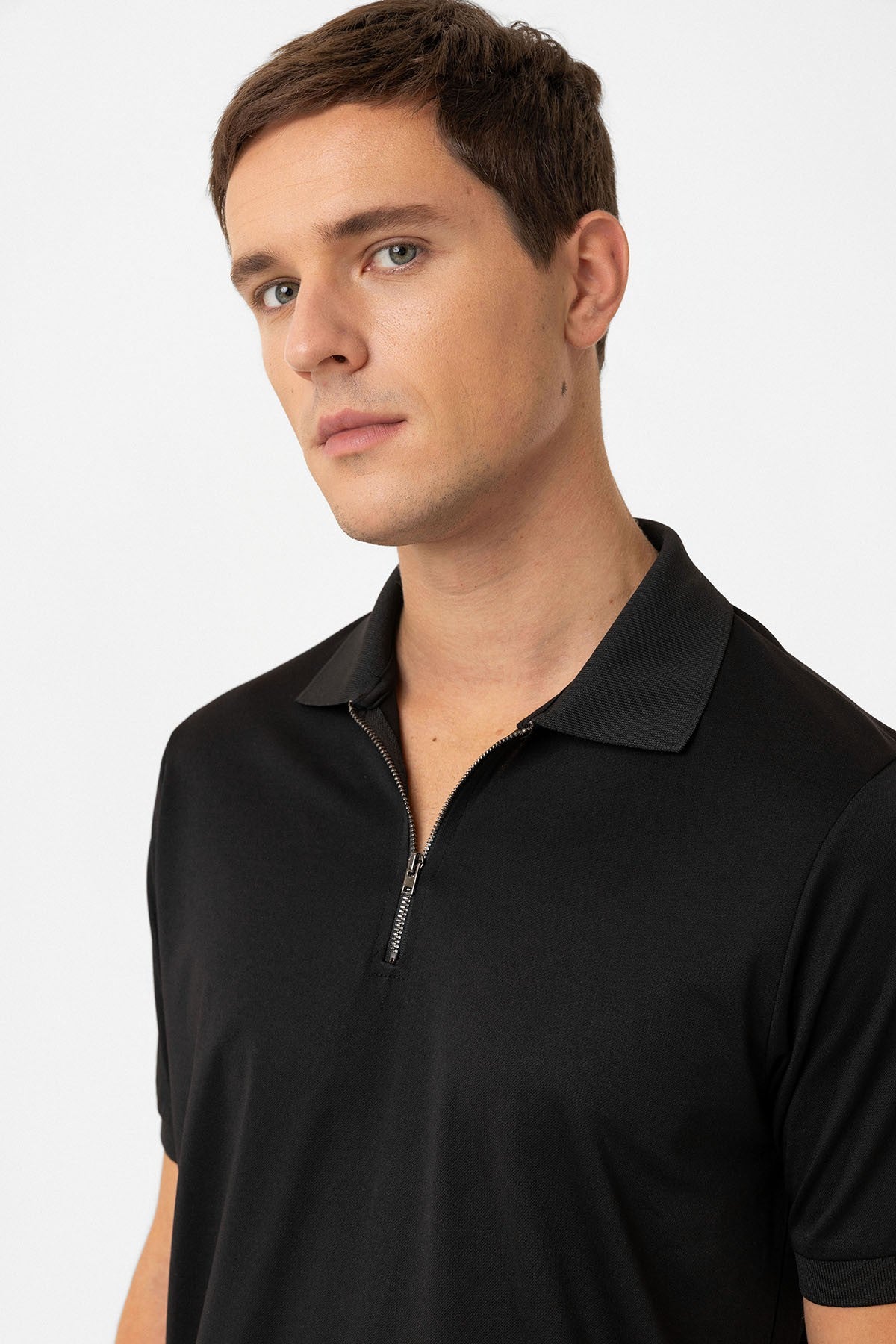 Antioch Zipper Regular Fit Men's T-Shirt
