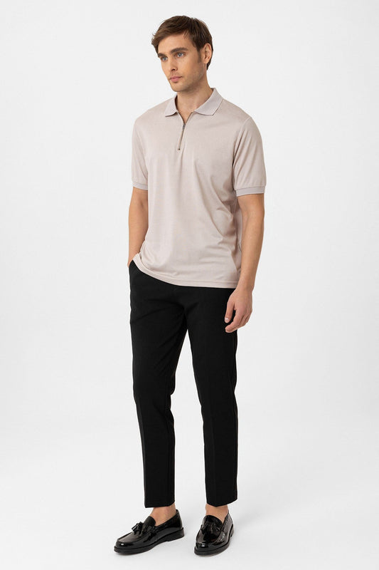 Antioch Zipper Regular Fit Men's T-Shirt
