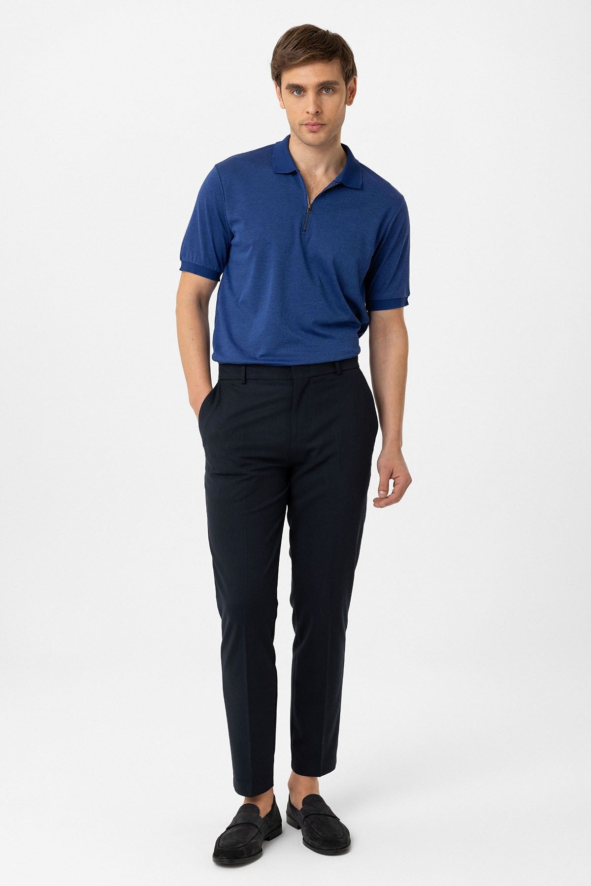 Antioch Zipper Regular Fit Men's T-Shirt