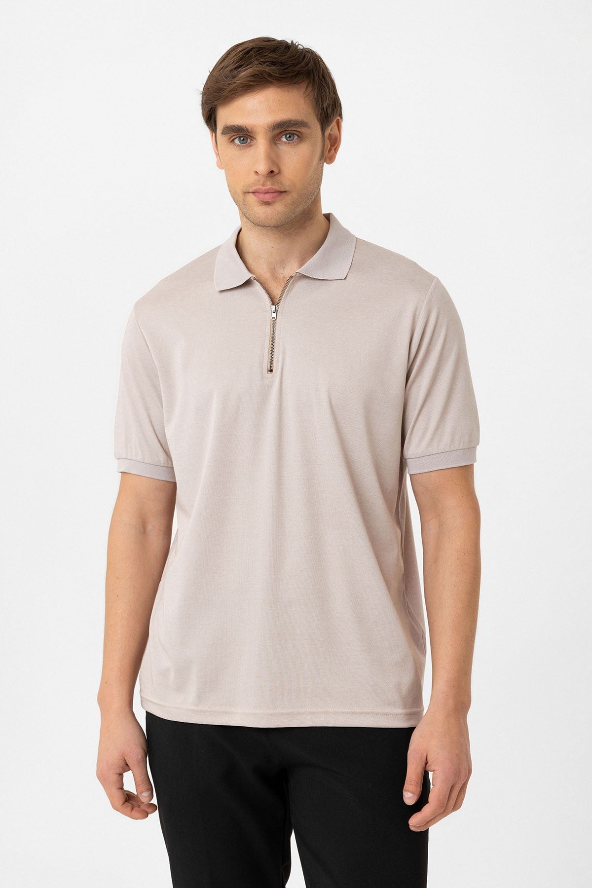 Antioch Zipper Regular Fit Men's T-Shirt