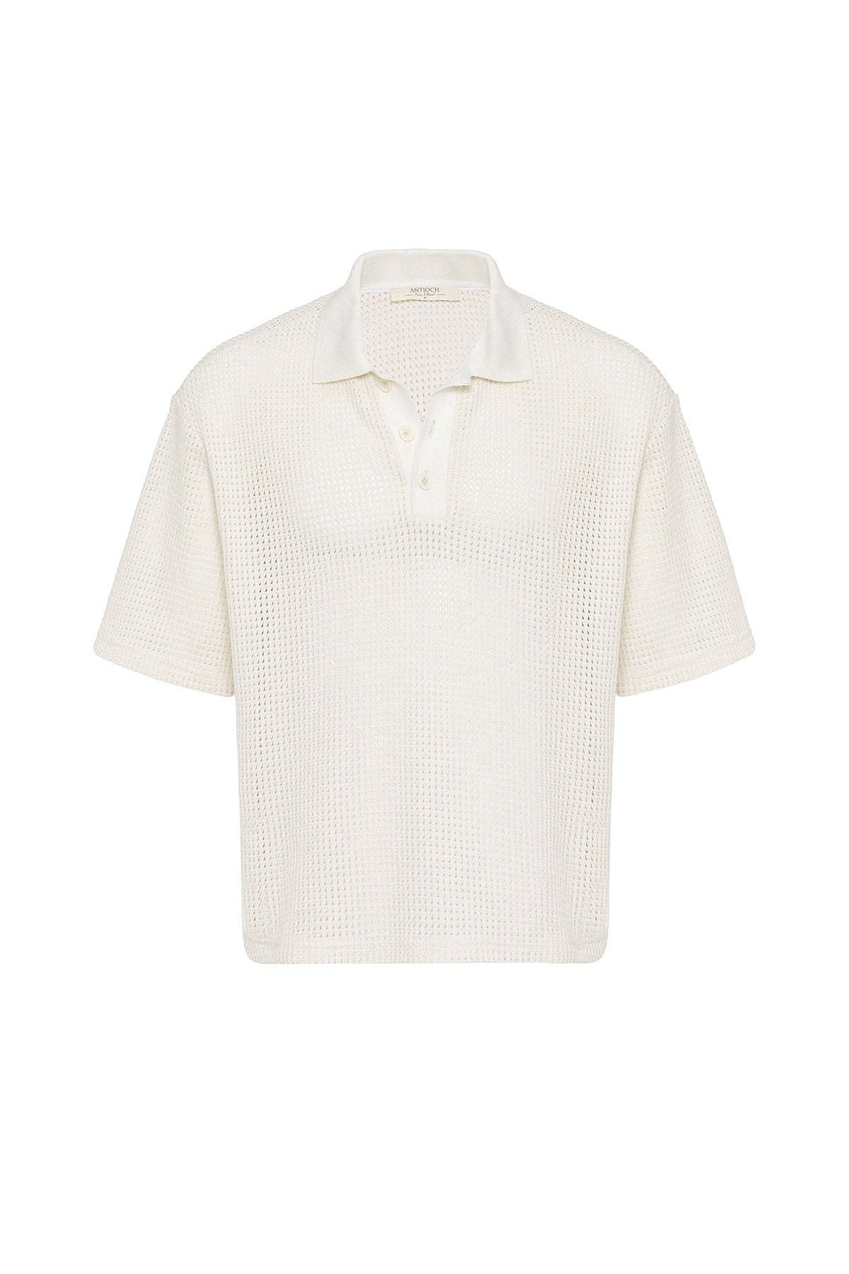 Antioch Polo-Neck Textured Relaxed-Fit Men's T-Shirt
