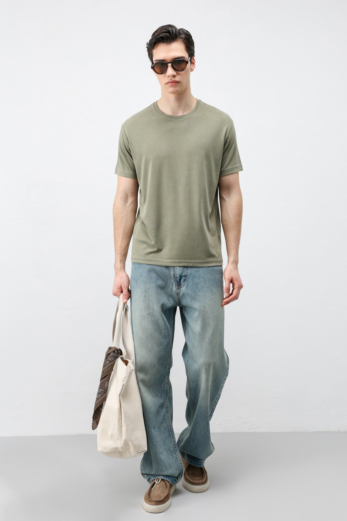Antioch Regular Fit Modal Technical Fabric Men's T-Shirt