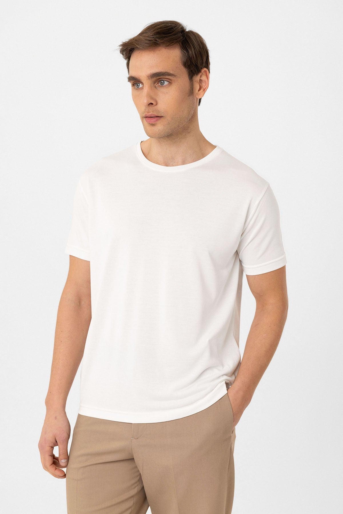 Antioch Regular Fit Modal Technical Fabric Men's T-Shirt