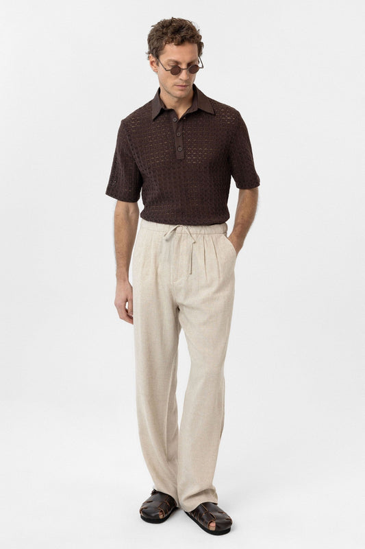 Antioch Polo-Neck Knit Men's T-Shirt