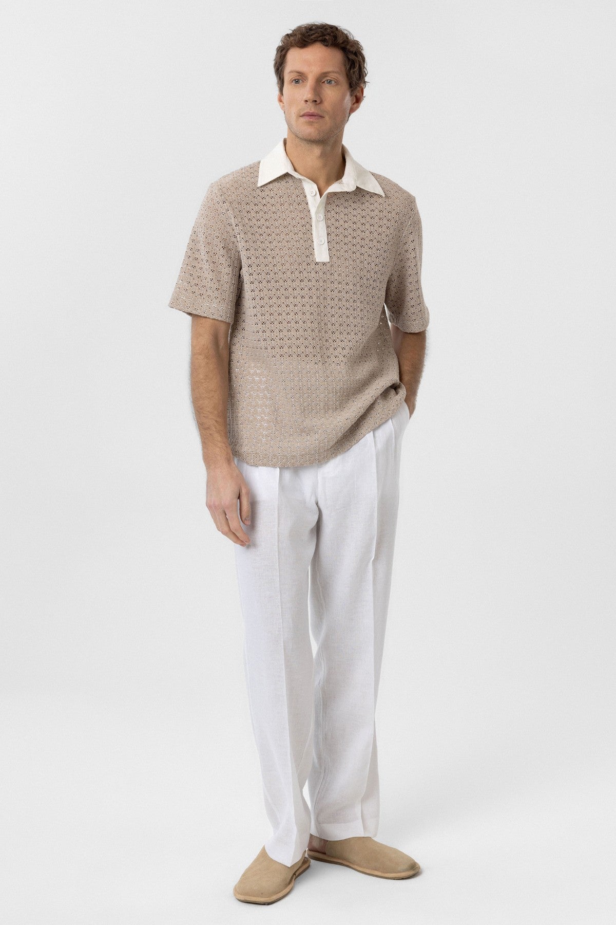Antioch Polo-Neck Knit Men's T-Shirt