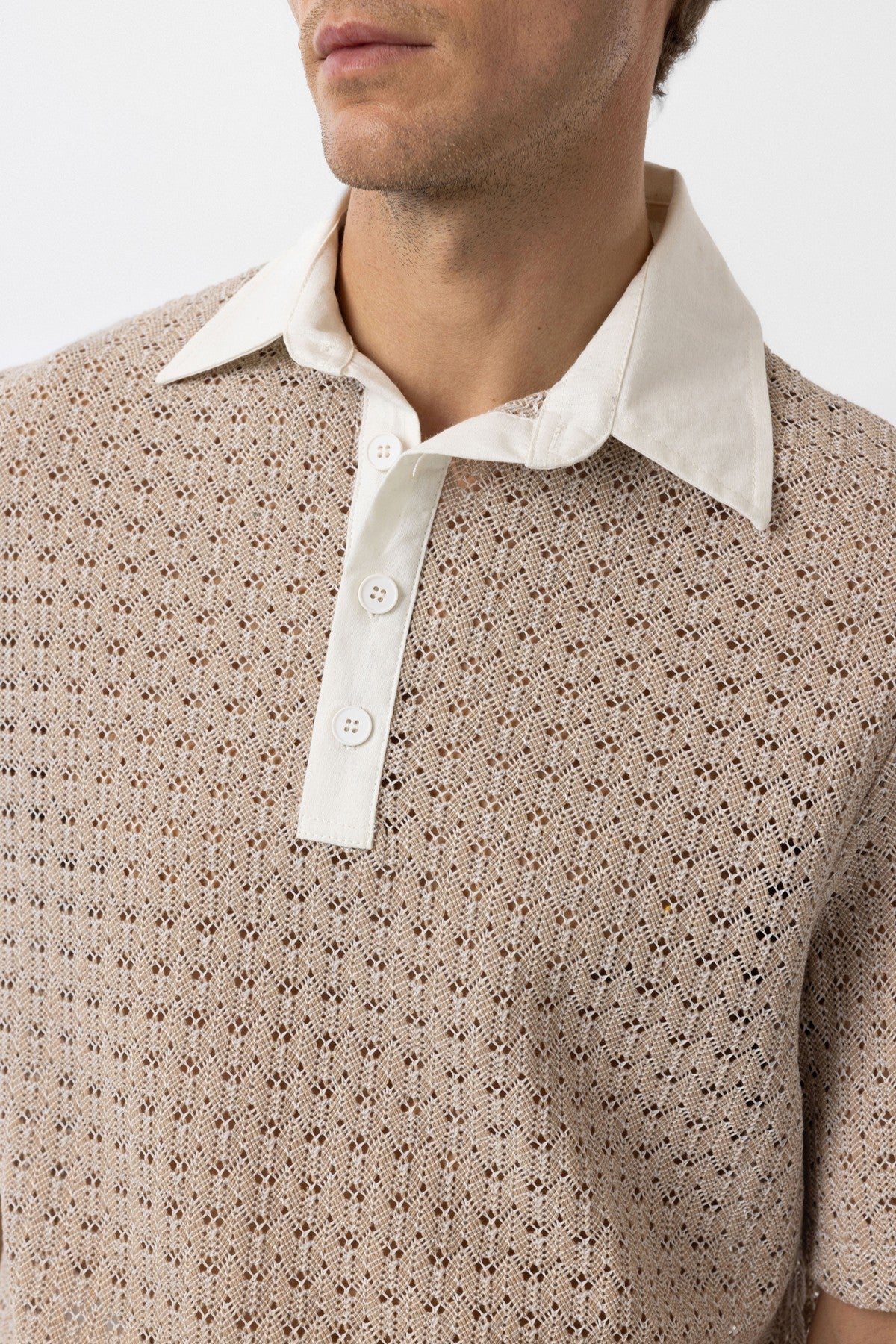 Antioch Polo-Neck Knit Men's T-Shirt