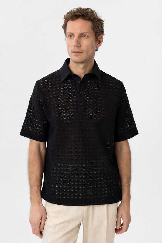Antioch Polo-Neck Knit Men's T-Shirt
