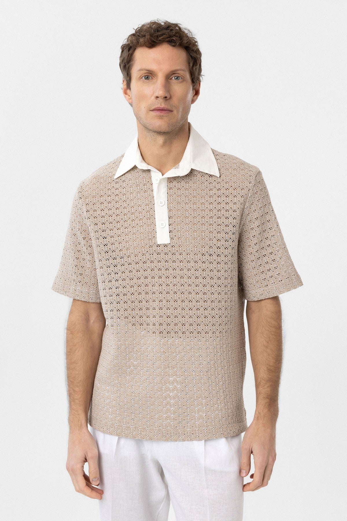 Antioch Polo-Neck Knit Men's T-Shirt