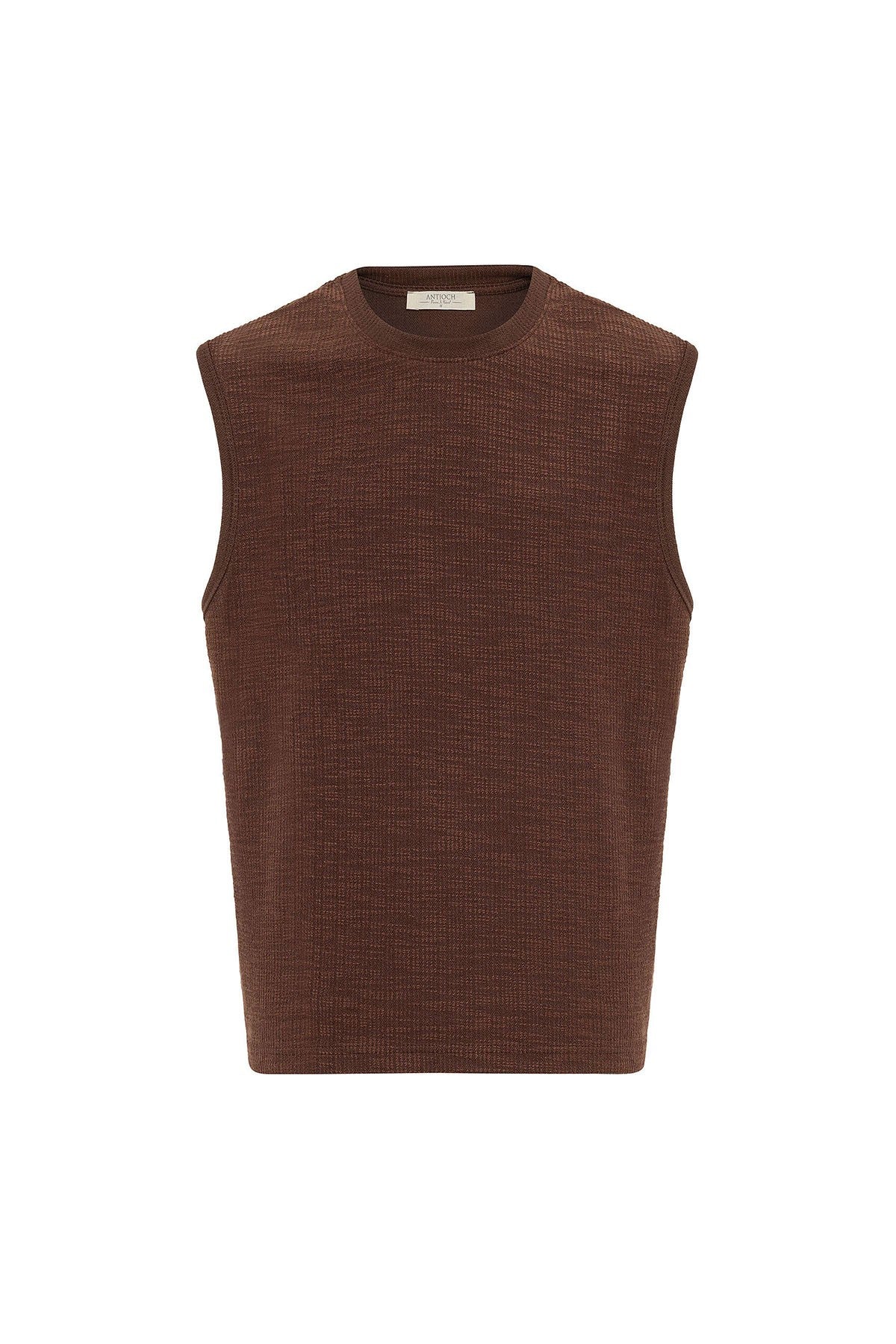 Antioch Regular Fit Textured Men's Sleeveless T-Shirt